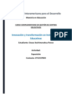 Universidad Interamericana para El Desarrollo: Innovación y Transformación en Instituciones Educativas