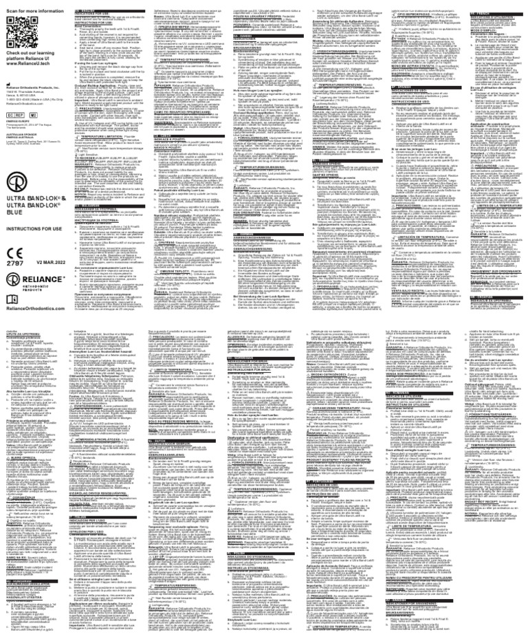 Ultra BandLok Instructions For Use | PDF