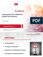 Área Calidad y Excelencia: Introducción ISO 21500:2021 Gestión de Proyectos
