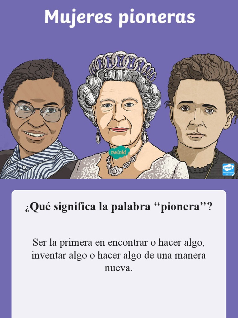 Significado y ejemplos de pioneras | PDF | Los Estados Unidos