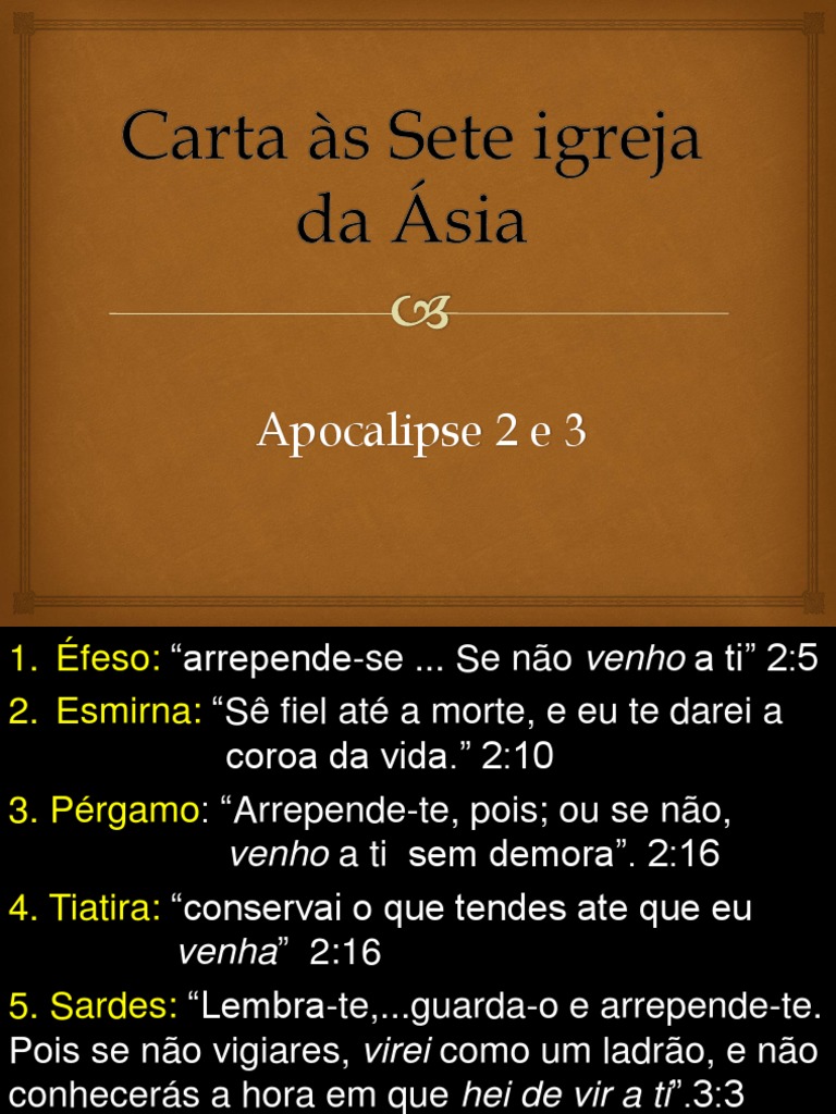 5. Carta às Sete igreja da Ásia PDF