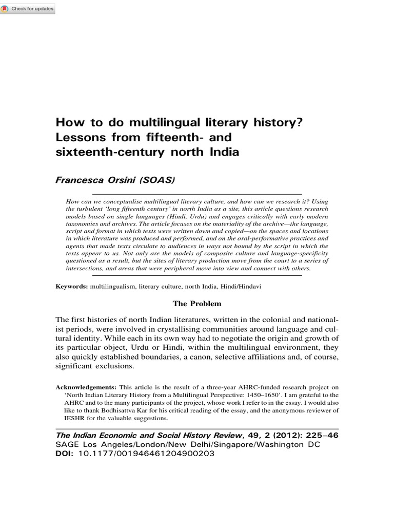How To Do Multilingual History | PDF | Urdu | Persian Language