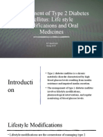 Management of Type 2 Diabetes Mellitus: Life Style Modifications and Oral Medicines
