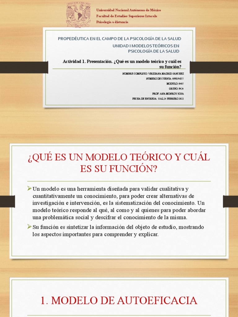 Modelos Teóricos en Psicología de la Salud | PDF | Comportamiento ...
