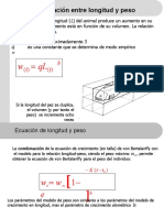 Relación Entre Longitud y Peso: L W L W