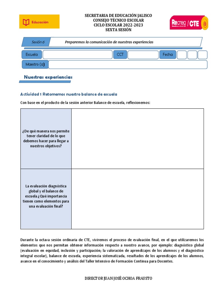Sesión 6 | PDF | Crecimiento personal y profesional