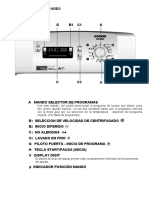 Lavadora ODYT 6102D3: guía de programas y funciones
