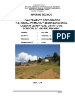 Levantamiento topográfico I.E. Huaylas