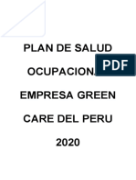 Plan de Salud Ocupacional GREEN CARE 2020