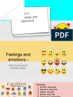 Unit 1: Feelings and Opinions)