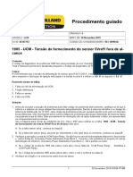 Procedimento Guiado: 1905 - UCM - Tensão de Fornecimento Do Sensor 5vref1 Fora de Al-Cance