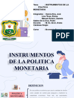Instrumentos de La Política Monetaria: Tema