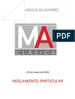 Vi Clásica M.Alfaro: Reglamento Particular