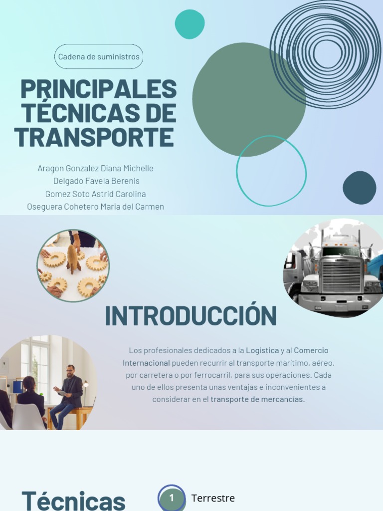 Técnicas de Transporte en Logística | PDF | Transporte | Logística