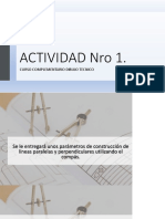 Actividad Nro 1.: Curso Complementario Dibujo Tecnico