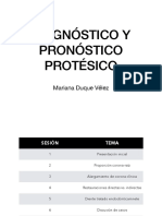Diagnóstico Y Pronóstico Protésico: Mariana Duque Vélez