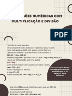 Expressões numéricas: multiplicação, divisão, adição e subtração