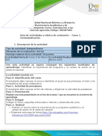 Guía de Actividades y Rúbrica de Evaluación - Unidad 1 - Tarea 1 - Contextualización