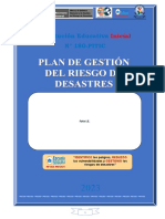 Plan de Gestión Del Riesgo de Desastres: Institución Educativa #180-PITIC