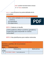 Reto 1:: Nombres Y Apellidos: Seccion/Grado: Fecha