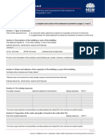 Fire Safety Statement Template Form - Version 4