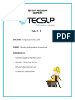 Tecsup-Arequipa Carrera: Taller 3 - 4