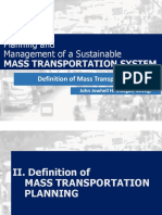 2 Definition of Mass Transportation