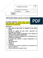 La Comunicación y Sus Elementos - Actividad Sumativa