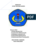 Makalah Materi Tentang Gempa