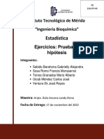 Ejercicios U3 - Prueba de Hipótesis