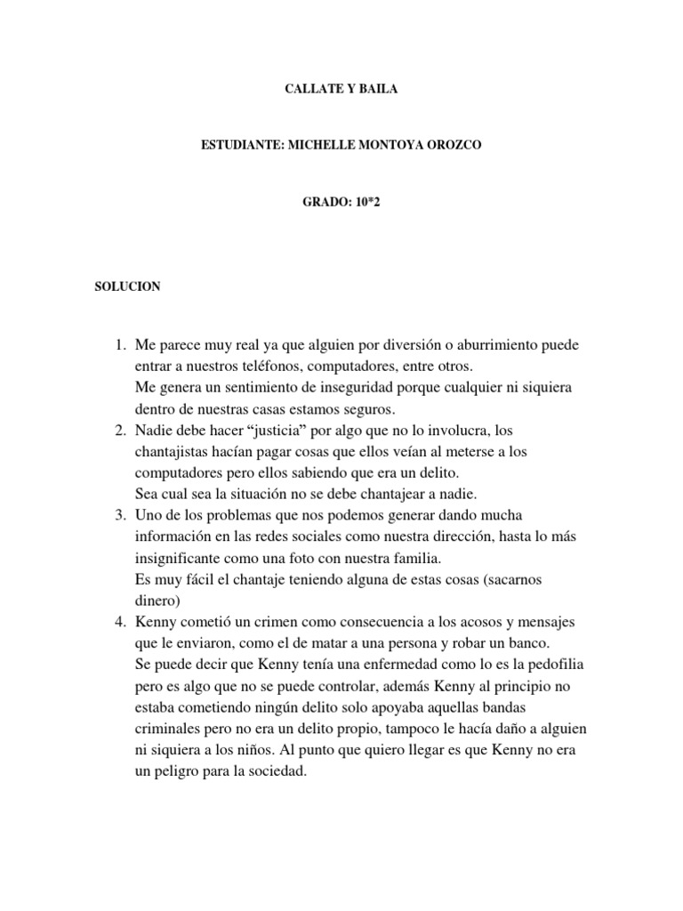 Callate y Baila | PDF