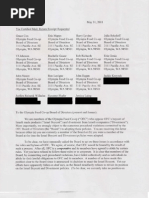 Letter to OFC Board of Directors