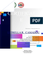 Modern Blue and Purple Certificate of Achievement Award - 2