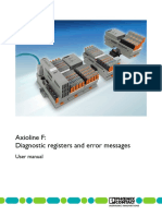 Axioline F: Diagnostic Registers and Error Messages: User Manual