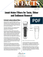 Small Water Filters For Taste, Odour and Sediment Removal