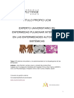 Titulo Propio Ucm: Experto Universitario en Enfermedad Pulmonar Intersticial en Las Enfermedades Autoinmunes Sistémicas