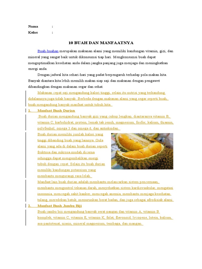 Daftar Buah Non-Sitrus Berkhasiat dan Bergizi, Lengkap dengan Manfaat dan Contoh Konsumsi