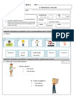 2º Ano - Inglês - P2 - 2º Trimestre