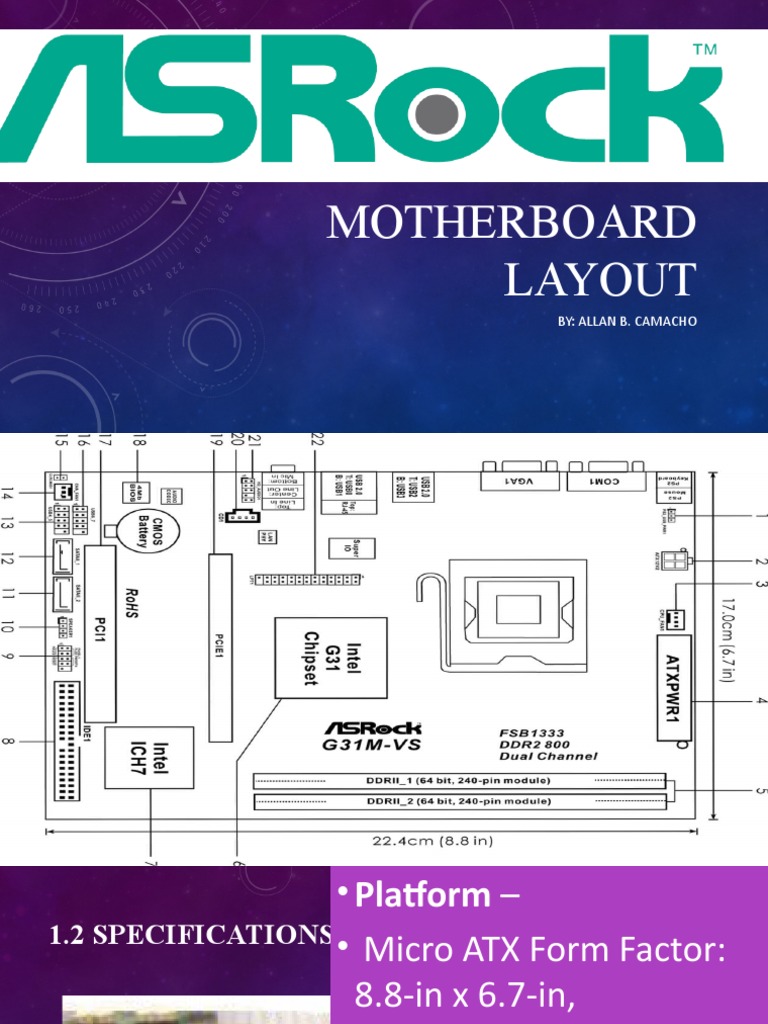 Asrock G31MVS Motherboard Layout PDF Classes Of Computers Ibm Pc