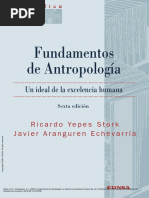 Fundamentos de Antropología: Un Ideal de La Excelencia Humana