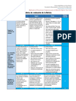 Rúbrica de Evaluación de La Noticia: Diplomado en Formación Por Competencias para La Educación Superior 7ma Versión