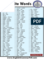 900 Opposite Words in English