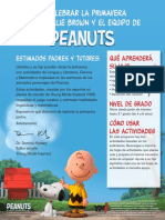 ¡A Celebrar La Primavera Con Charlie Brown y El Equipo De: Estimados Padres y Tutores