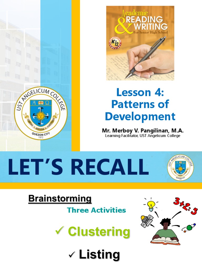 Lesson+4+Patterns+of+Development | PDF