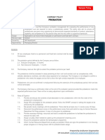 Sample Company Policy - Probation