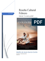 Reseña Cultural Febrero - García Cortés Adolfo de Jesús - Grupo_9