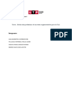 Tarea 2 Redacción Preliminar de Un Texto Argumentativo para La TA1