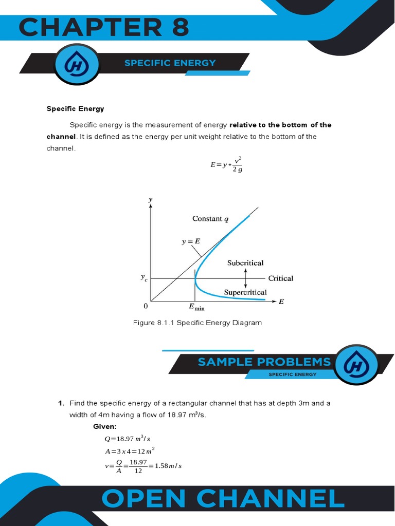 Specific Energy: Specific Energy Is The Measurement of Energy Relative ...
