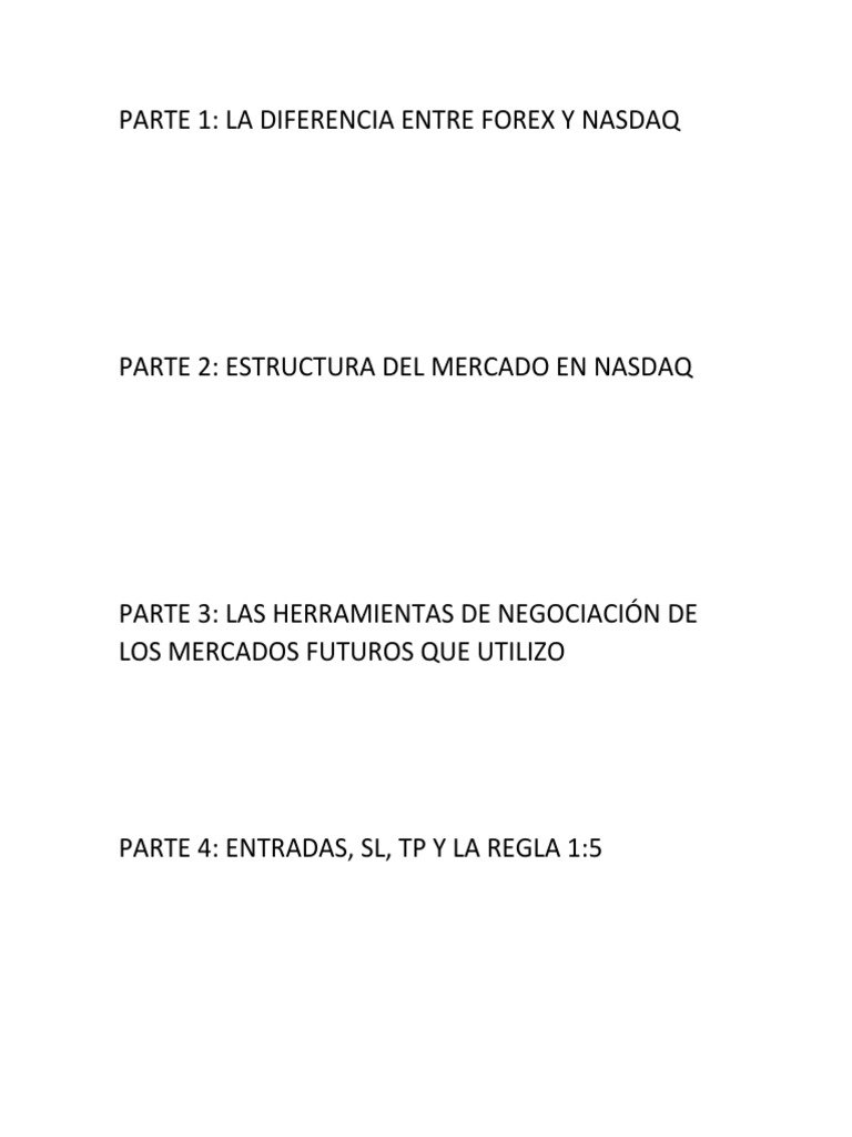 Estrategias para operar en NASDAQ | PDF | Mercado de divisas | Bolsa