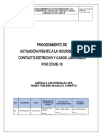 Procedimiento de Actuaciòn Ante La Ocurrencia de Contacto Estrecho y Casos Laborales Por Covid-19.